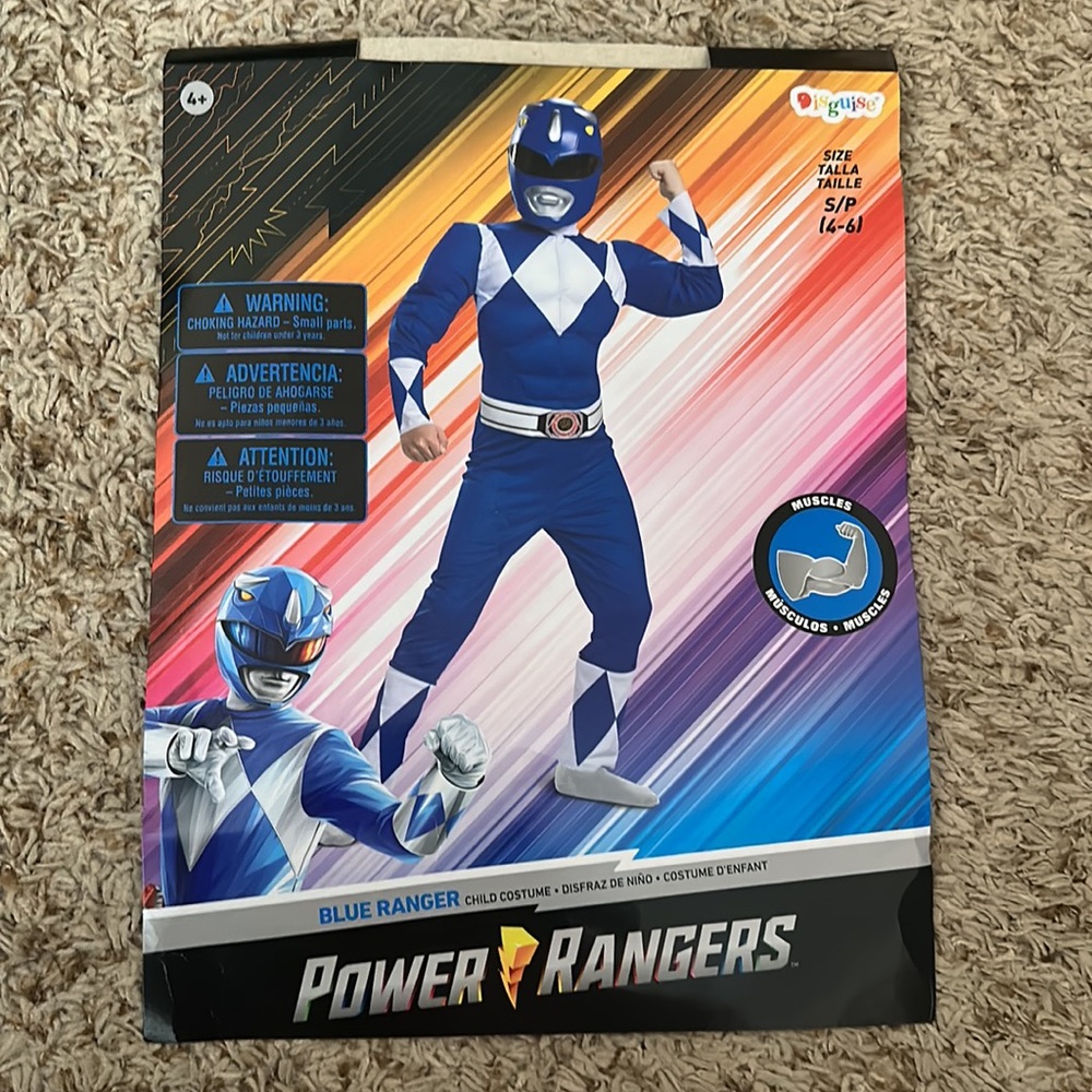 Blue Power Ranger Halloween Child Costume